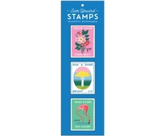 KNYGA Galison Ever Upward Stamps Shaped Magnetic Bookmarks