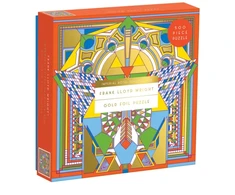 KNYGA Galison Frank Lloyd Wright Imperial Hotel Peacock Rug 500 Piece Foil Puzzle