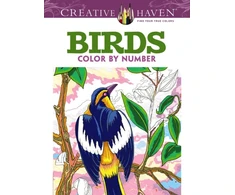 KNYGA George Toufexis Creative Haven Birds Color by Number Coloring Book