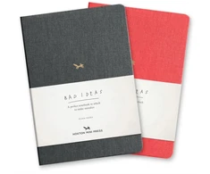 KNYGA Hoxton Mini Press Notebook For Bad Ideas - Raudona/lined