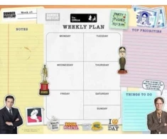 KNYGA Insights Office: Weekly Planner Notepad