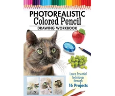 KNYGA Irodoreal Photorealistic Colored Pieštukas Drawing Workbook