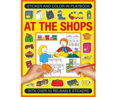 KNYGA Isabel Clarke Sticker and Colour-in Playbook: At the Shops