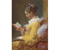 KNYGA Jean Honore Fragonard A Young Girl Reading Notebook