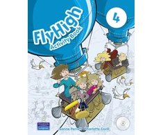 KNYGA Jeanne Perrett Fly High Level 4 Activity Book and CD ROM Pack