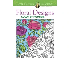 KNYGA Jessica Mazurkiewicz Creative Haven Floral Design Color by Number Coloring Book