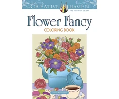 KNYGA Jessica Mazurkiewicz Creative Haven Flower Fancy Coloring Book