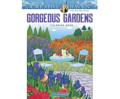 KNYGA Jessica Mazurkiewicz Creative Haven Gorgeous Gardens Coloring Book