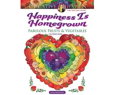 KNYGA Jessica Mazurkiewicz Creative Haven Happiness is Homegrown Coloring Book