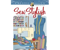 KNYGA Jessica Mazurkiewicz Creative Haven Sew Stylish Coloring Book