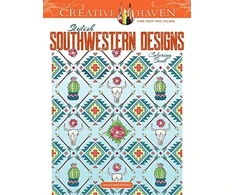 KNYGA Jessica Mazurkiewicz Creative Haven Stylish Southwestern Designs Coloring Book