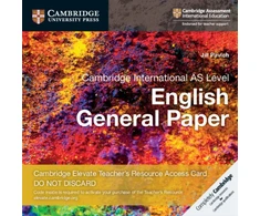 KNYGA Jill Pavich Cambridge International AS Level English General Paper Digital Teacher's Resource Access Card