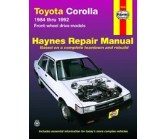 KNYGA John Haynes Toyota Corolla FWD (1984-1992) Haynes Repair Manual (USA)
