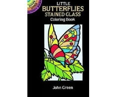 KNYGA John Little Butterflies Stained Glass Colouring Book