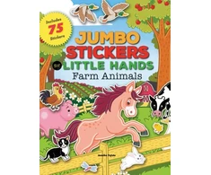 KNYGA Jomike Tejido Jumbo Stickers for Little Hands: Farm Animals