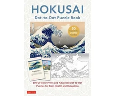 KNYGA Katsushika Hokusai Hokusai Dot-to-Dot Puzzle Book