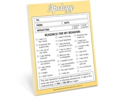 KNYGA Knock Knock Apology Nifty Note
