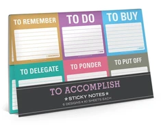 KNYGA Knock Knock Knock Knock Knock To Accomplish Sticky Note Packet