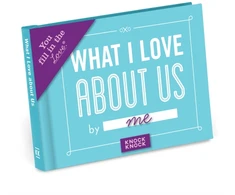KNYGA Knock Knock What I Love about Us Book Fill in the Love Fill-in-the-Blank Book &amp; Gift Journal