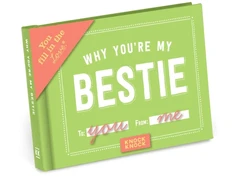 KNYGA Knock Knock Why You're My Bestie Book Fill in the Love Fill-in-the-Blank Book &amp; Gift Journal