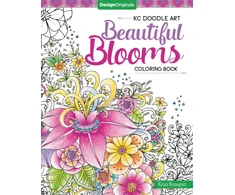 KNYGA Krisa Bousquet KC Doodle Art Beautiful Blooms Coloring Book