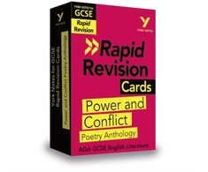 KNYGA Laura Burden York Notes RAPID AQA GCSE (Revision Cards) Power and Conflict Poetry Anthology - for 2026, 2027 exams