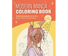 KNYGA Lidia Cambon Modern Manga Coloring Book, Pop Manga and Anime-Inspired Coloring Book for Teens and Adults