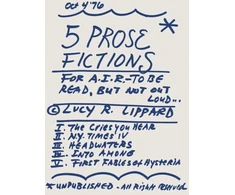 KNYGA Lucy Lippard 5 Prose Fictions