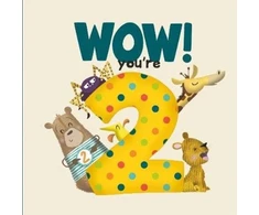 KNYGA Lucy Tapper WOW! You're Two birthday book