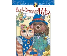 KNYGA Marjorie Sarnat Creative Haven Best-Dressed Pets Coloring Book