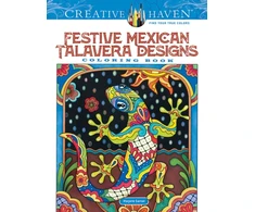 KNYGA Marjorie Sarnat Creative Haven Festive Mexican Talavera Designs Coloring Book