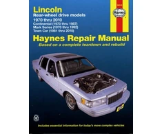 KNYGA Mark Ryan Lincoln RWD covering Continental (70-87) Mark Series (70-92) Town Car (81-10) Haynes Repair Manual (USA)