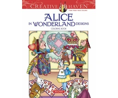 KNYGA Marty Noble Creative Haven Alice in Wonderland Designs Coloring Book