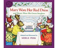 KNYGA Merle Peek Mary Wore Her Raudona Dress and Henry Wore His Žalias Sneakers