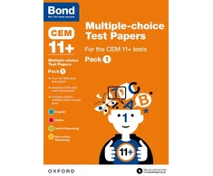 KNYGA Michellejoy Hughes Bond 11+ Multiple-choice Test Papers for the CEM 11+ Tests Pack 1: Ready for the 2025 Cambridge Select Insight exam