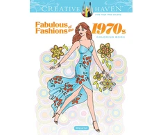 KNYGA Ming Ju Sun Creative Haven Fabulous Fashions of the 1970s Coloring Book