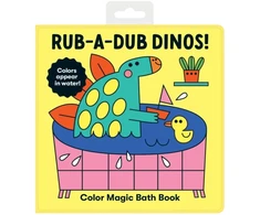 „Mudpuppy Rub-a-Dub Dinos!“ vonios knyga „Spalvų magija“