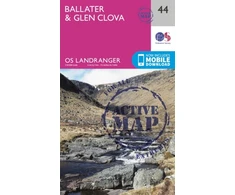 KNYGA Ordnance Survey Ballater, Glen Clova
