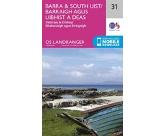 KNYGA Ordnance Survey Barra &amp; South Uist, Vatersay &amp; Eriskay