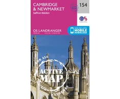 KNYGA Ordnance Survey Cambridge, Newmarket &amp; Saffron Walden