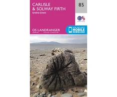 KNYGA Ordnance Survey Carlisle &amp; Solway Firth, Gretna Žalias