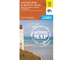 KNYGA Ordnance Survey Eastbourne &amp; Beachy Head, Newhaven, Seaford, Hailsham &amp; Heathfield