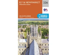 KNYGA Ordnance Survey Ely and Newmarket, Mildenhall and Soham