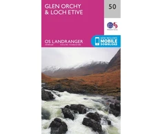 KNYGA Ordnance Survey Glen Orchy &amp; Loch Etive