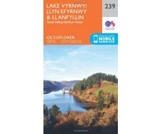KNYGA Ordnance Survey Lake Vyrnwy and Llanfyllin, Tanat Valley