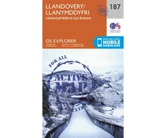 KNYGA Ordnance Survey Llandovery, Llanwrtyd Wells and Llyn Brianne
