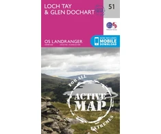 KNYGA Ordnance Survey Loch Tay &amp; Glen Dochart