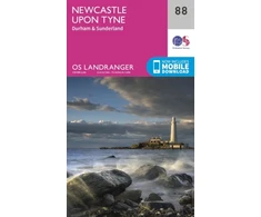 KNYGA Ordnance Survey Newcastle Upon Tyne, Durham &amp; Sunderland