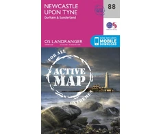 KNYGA Ordnance Survey Newcastle Upon Tyne, Durham &amp; Sunderland