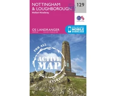 KNYGA Ordnance Survey Nottingham &amp; Loughborough, Melton Mowbray